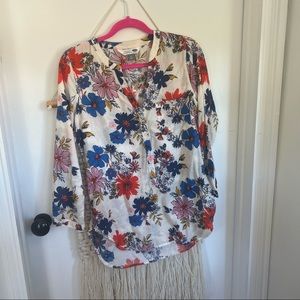 Summer floral lightweight pull over